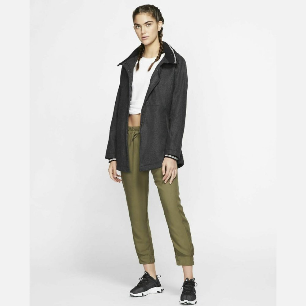 Hurley Winchester Women's Wool Peacoat Jacket Heather Black - Picture 5 of 10